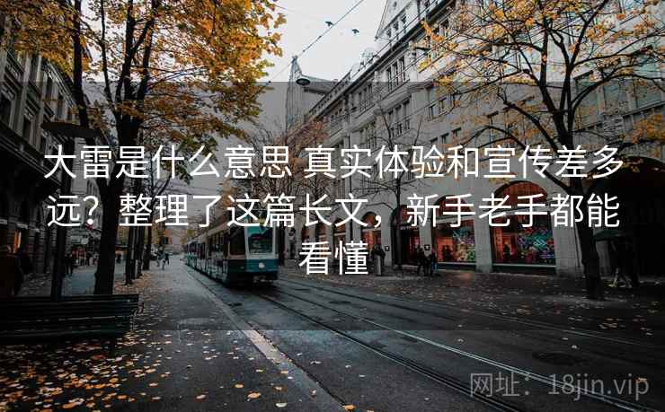 大雷是什么意思 真实体验和宣传差多远？整理了这篇长文，新手老手都能看懂