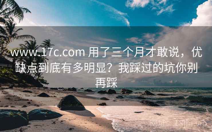 www.17c.com 用了三个月才敢说，优缺点到底有多明显？我踩过的坑你别再踩