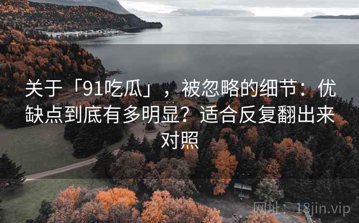 关于「91吃瓜」，被忽略的细节：优缺点到底有多明显？适合反复翻出来对照