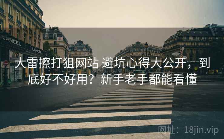 大雷擦打狙网站 避坑心得大公开，到底好不好用？新手老手都能看懂