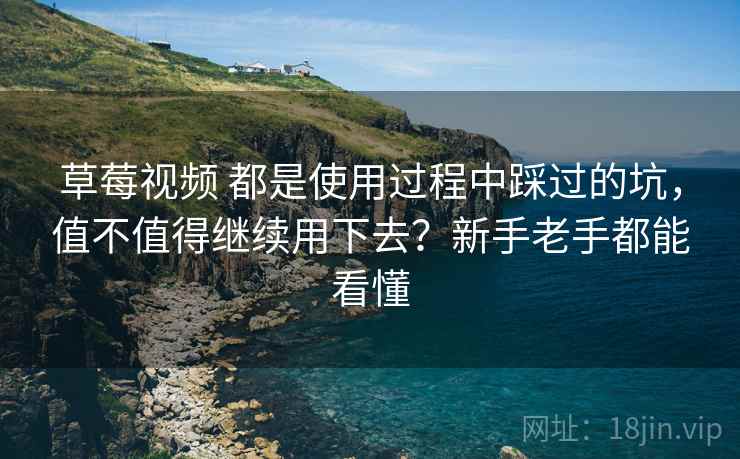 草莓视频 都是使用过程中踩过的坑，值不值得继续用下去？新手老手都能看懂